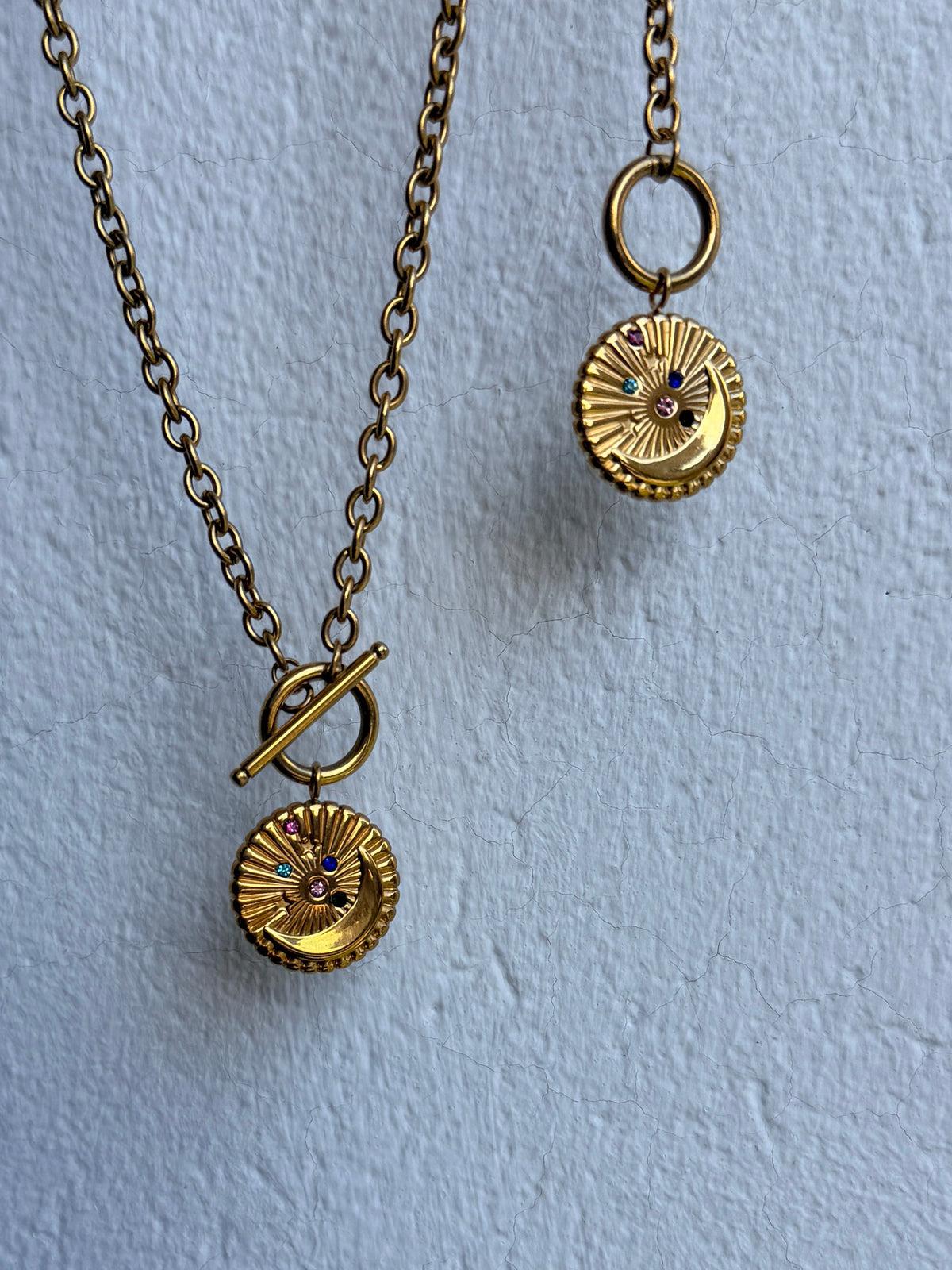 Collier KARMA en acier inoxydable DORÉ