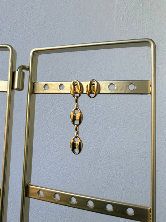 Boucles d’oreilles NORA en acier inoxydable DORÉ