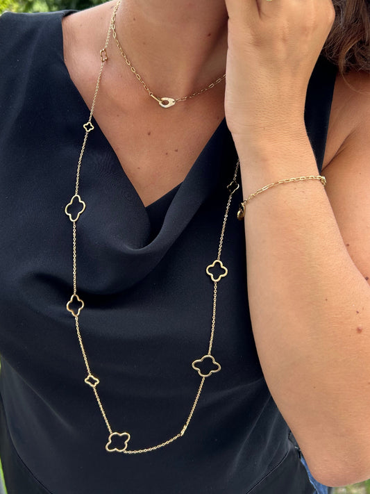 Collier LARA menottes en acier inoxydable ARGENTÉ