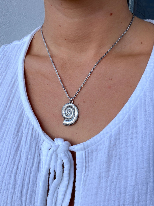 Collier SOLA en acier inoxydable ARGENTÉ