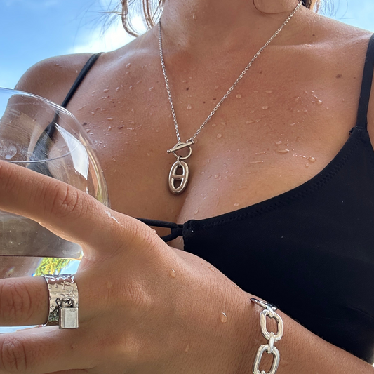 Collier STEFFIE en acier inoxydable ARGENTÉ