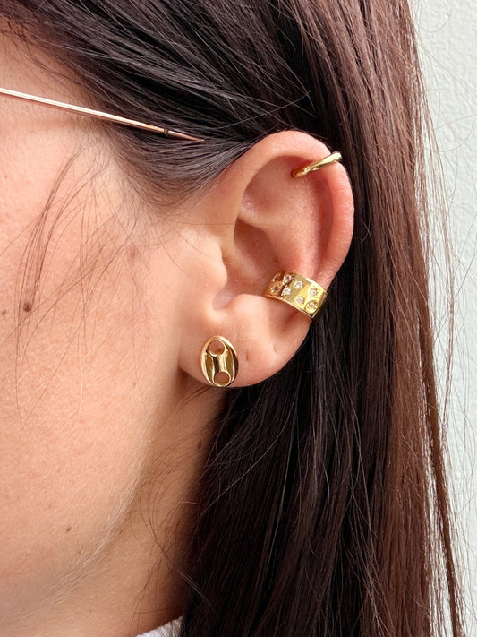 Boucles d’oreilles NORA en acier inoxydable DORÉ
