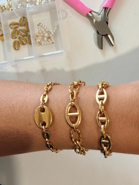 Bracelet ESMÉE en acier inoxydable DORÉ