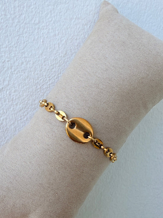 Bracelet ESMÉE en acier inoxydable DORÉ