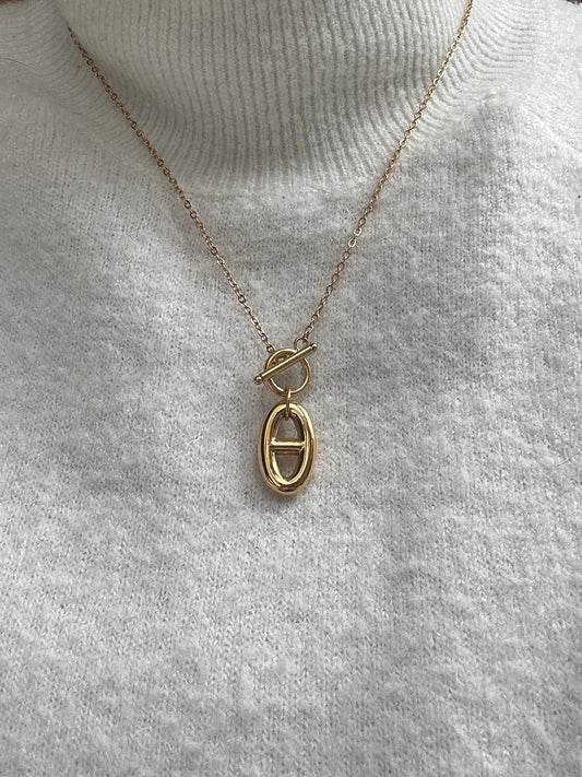Collier STEFFIE en acier inoxydable DORÉ
