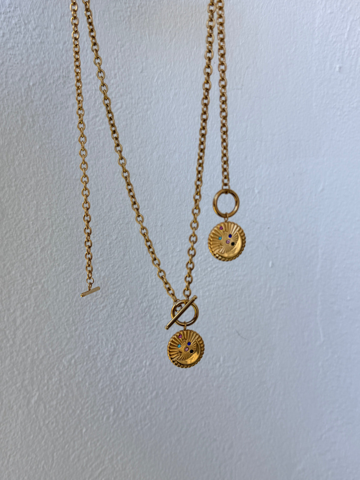Collier KARMA en acier inoxydable DORÉ