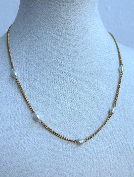 Collier SAFA en acier inoxydable DORÉ