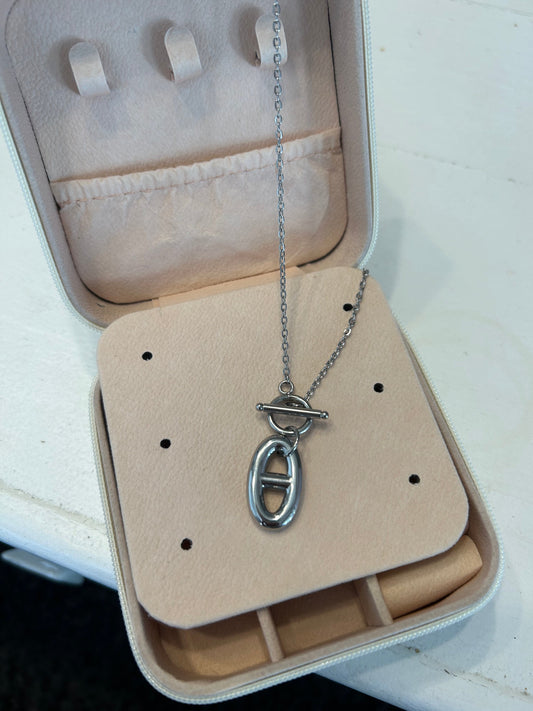 Collier STEFFIE en acier inoxydable ARGENTÉ